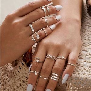 12 piece ring set from SHEIN